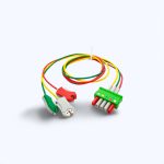 Kabel 3 odprowadzeń EKG klamra Draeger/Fukuda