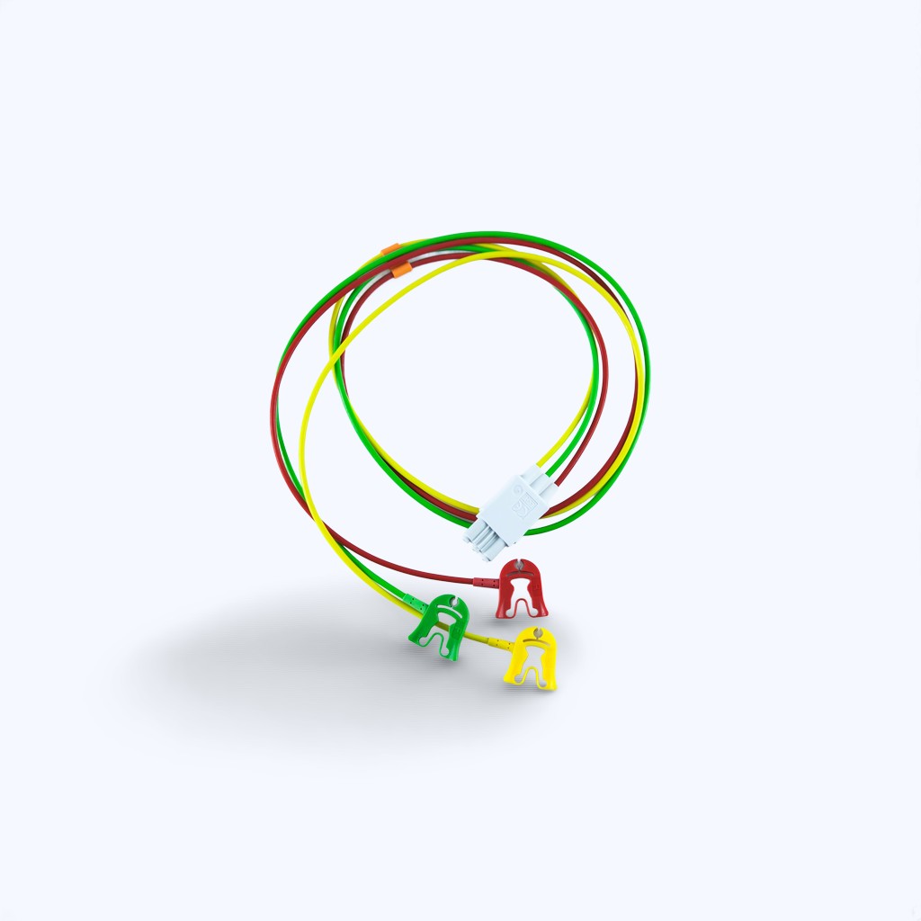 1b31a931-5a3c-4bd0-b3d1-7c37e4c17344 Philips M1672A Zestaw Odprowadzeń EKG 3-Odprowadzeniowy Nowy - obrazek 1