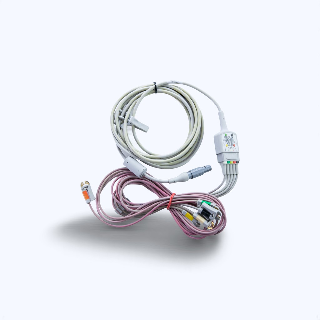 229eaf53-880e-4b5c-9205-631e8aceec4c Kabel EKG GE Przewód 5-odprowadzeniowy Klamra ODU - obrazek 1