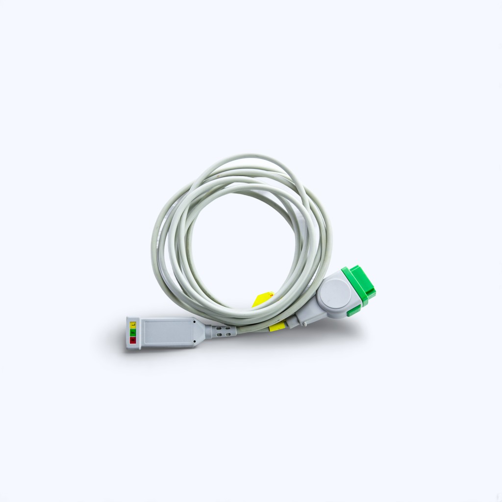 ee1c13dc-071c-42ec-aadf-968a63926483 Kabel połączeniowy EKG do GE Przewód 3-odprowadzeniowy Nowy - obrazek 1