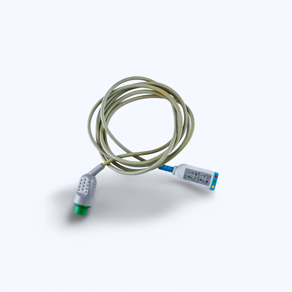 74256df0-35fe-46f4-a163-b7b697e0872e Kabel Zbiorczy do 3 odprowadzeń EKG - obrazek 1