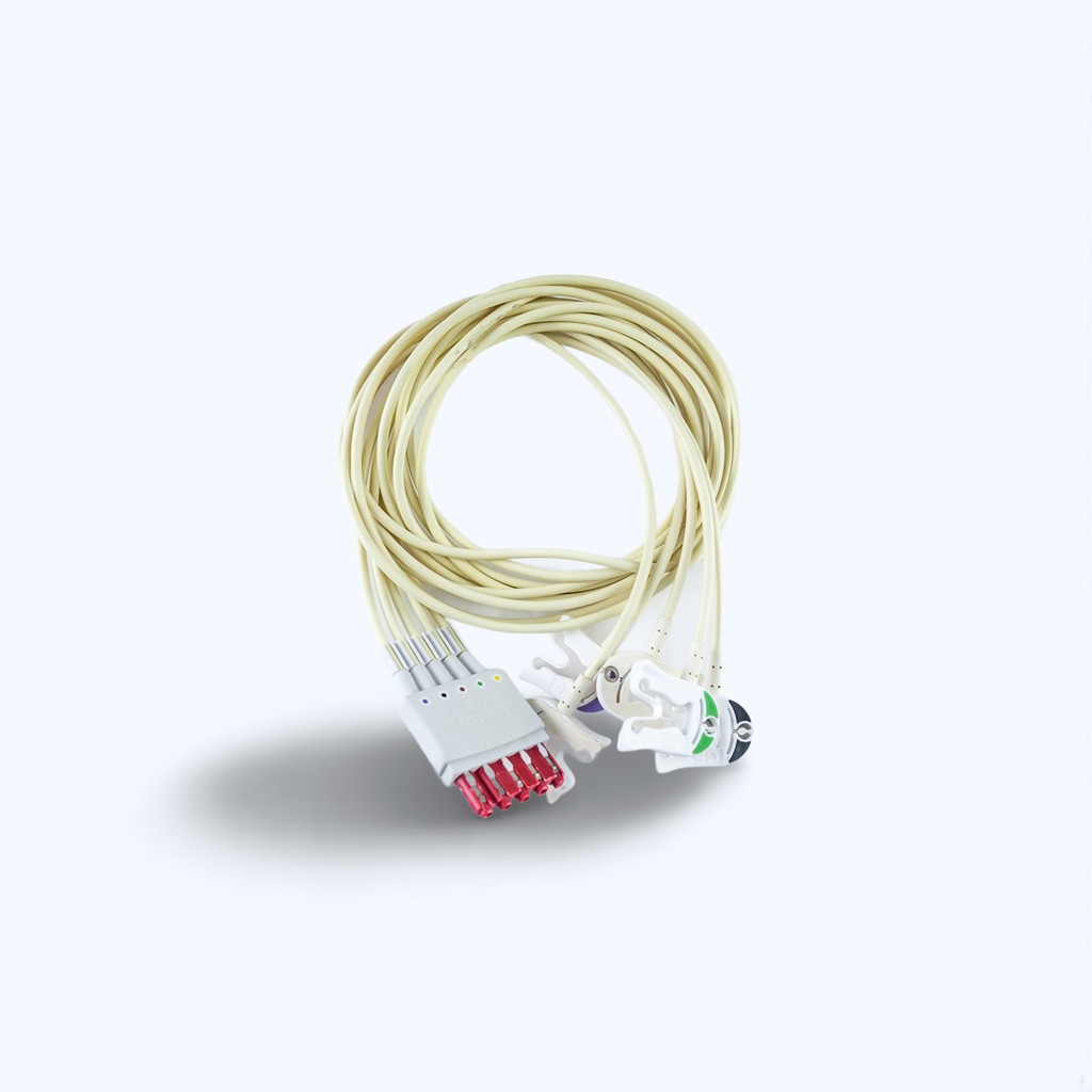9e62c01b-75ca-4c34-8039-94f6e4e15528 Philips M1978A Kabel EKG Dołączeniowy 5-odprowadzeniowy Klamra - obrazek 1