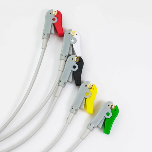 Kabel zbiorczy do 5 odprowadzeń EKG Spacelabs 17Pin IEC Klamra - Arestomed