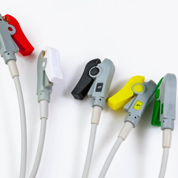 Kabel zbiorczy do 5 odprowadzeń EKG Philips 12Pin IEC Klamra - Arestomed
