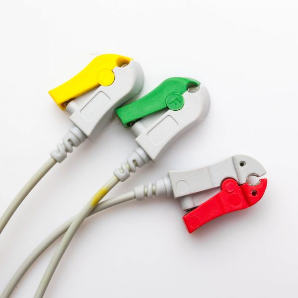 Kabel 3 odprowadzenia EKG klamra MedLinket Draeger - Arestomed