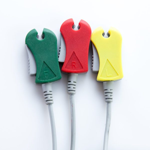 Kabel EKG 3-odprowadzeniowy Wtyk 12 pin Klamry