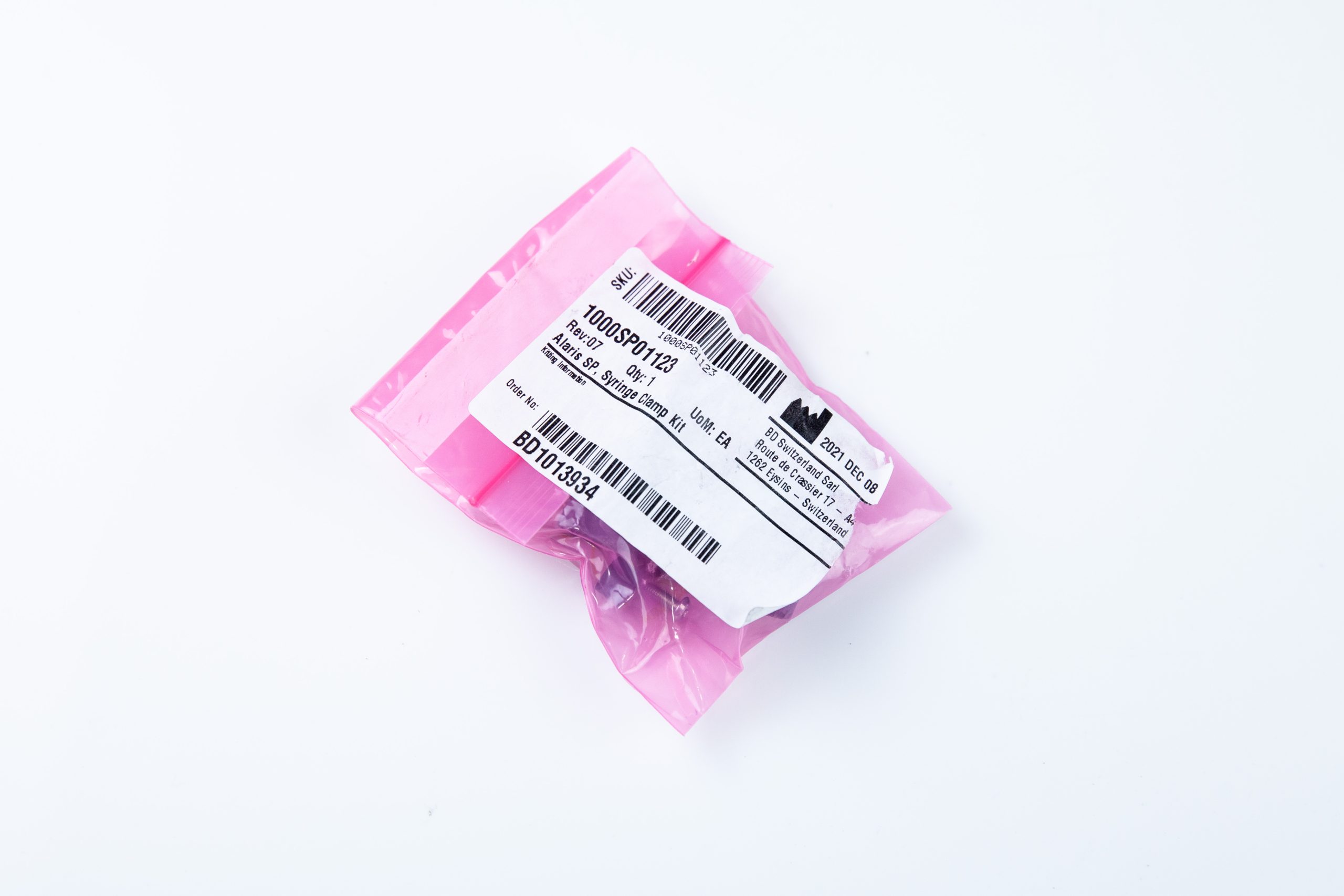 260311-32 CareFusion Alaris SP 1000SP01123 Zestaw Zacisk do strzykawki Pompy Infuzyjnej Strzykawkowej - obrazek 1