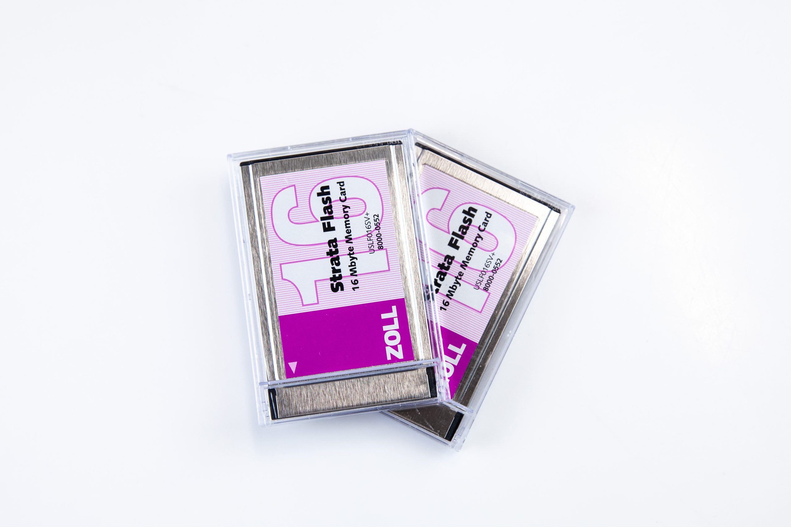260603-48 Karta pamięci PCMCIA ZOLL Strata Flash 16 MB / E-Series / 8000-0552 (2 sztuki) - obrazek 1